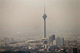 آلوده بودن هوای تهران در ۱۴ بهمن ماه