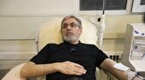 اهدای خون مشاور عالی وزیر بهداشت در مرکز جامع انتقال خون وصال شیرازی